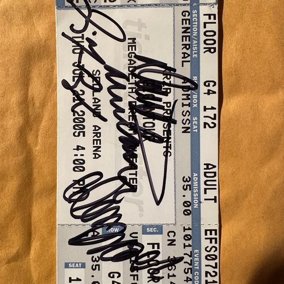 Megadeth Signed Concert Ticket - Picture 4 of 4